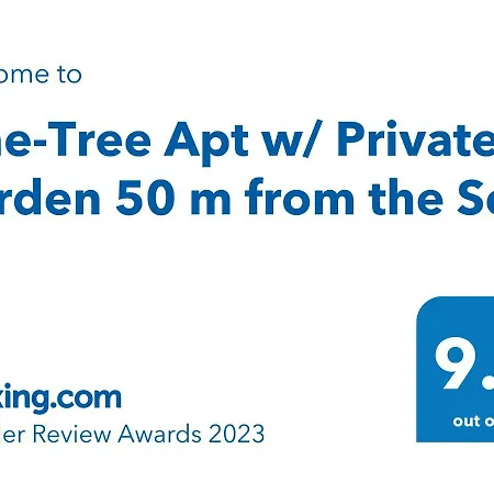 Pine-tree W/ Private Garden 50 M From The Sea Appartamento *
