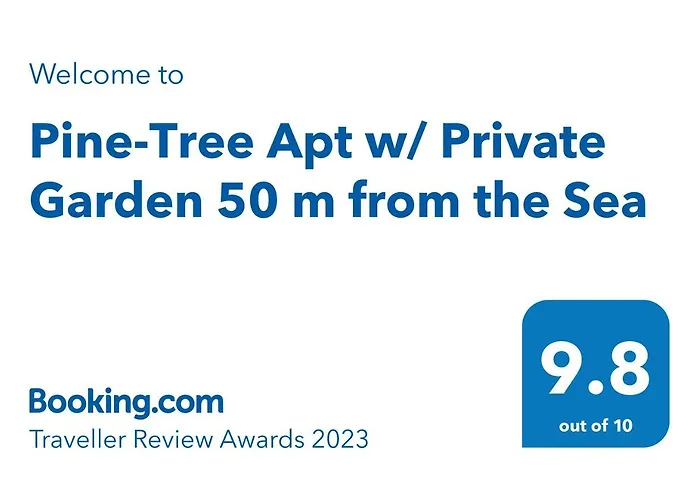 Pine-tree W/ Private Garden 50 M From The Sea Appartamento *